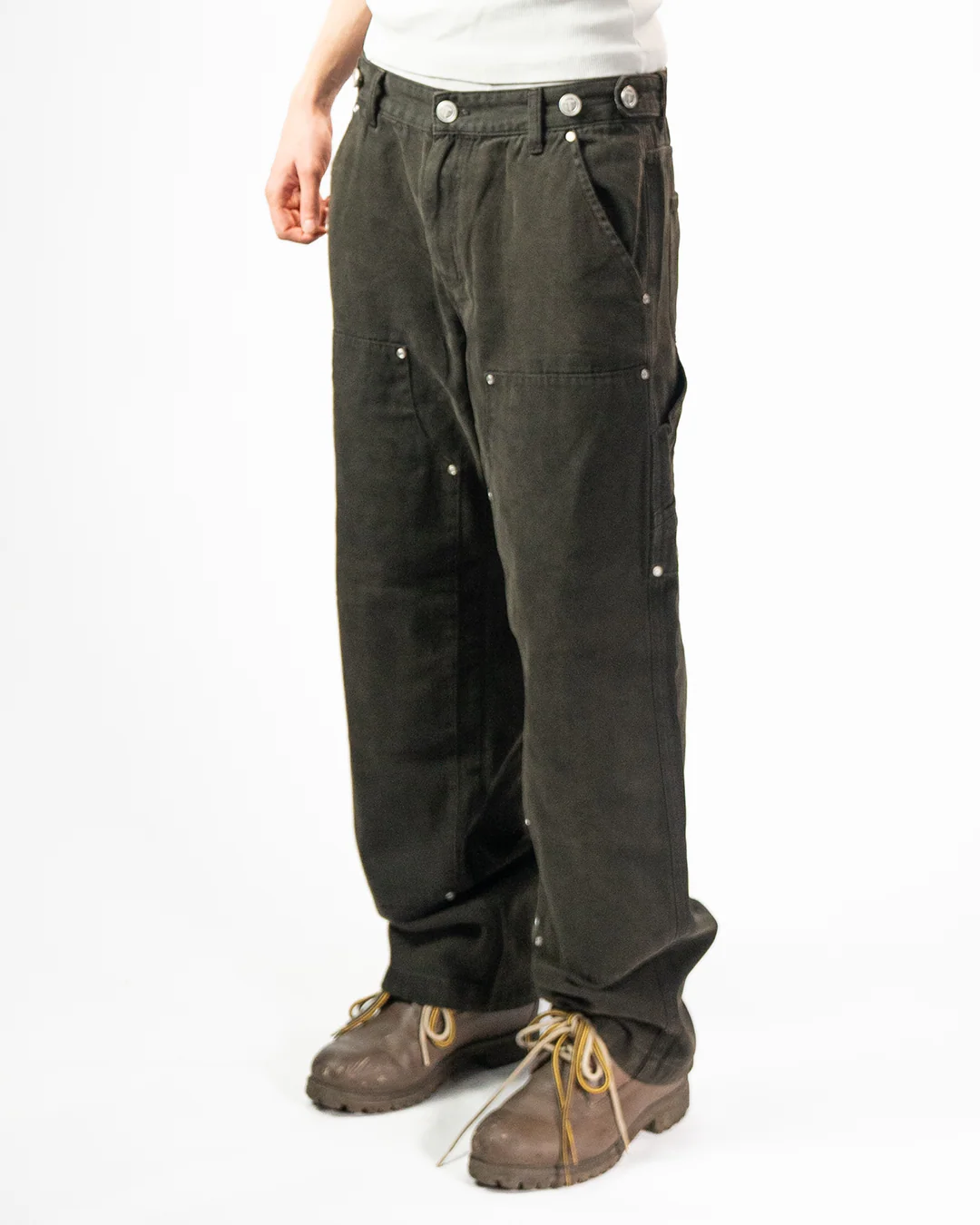 Heavy Carpenter Pants - Vintage brown - Image 8