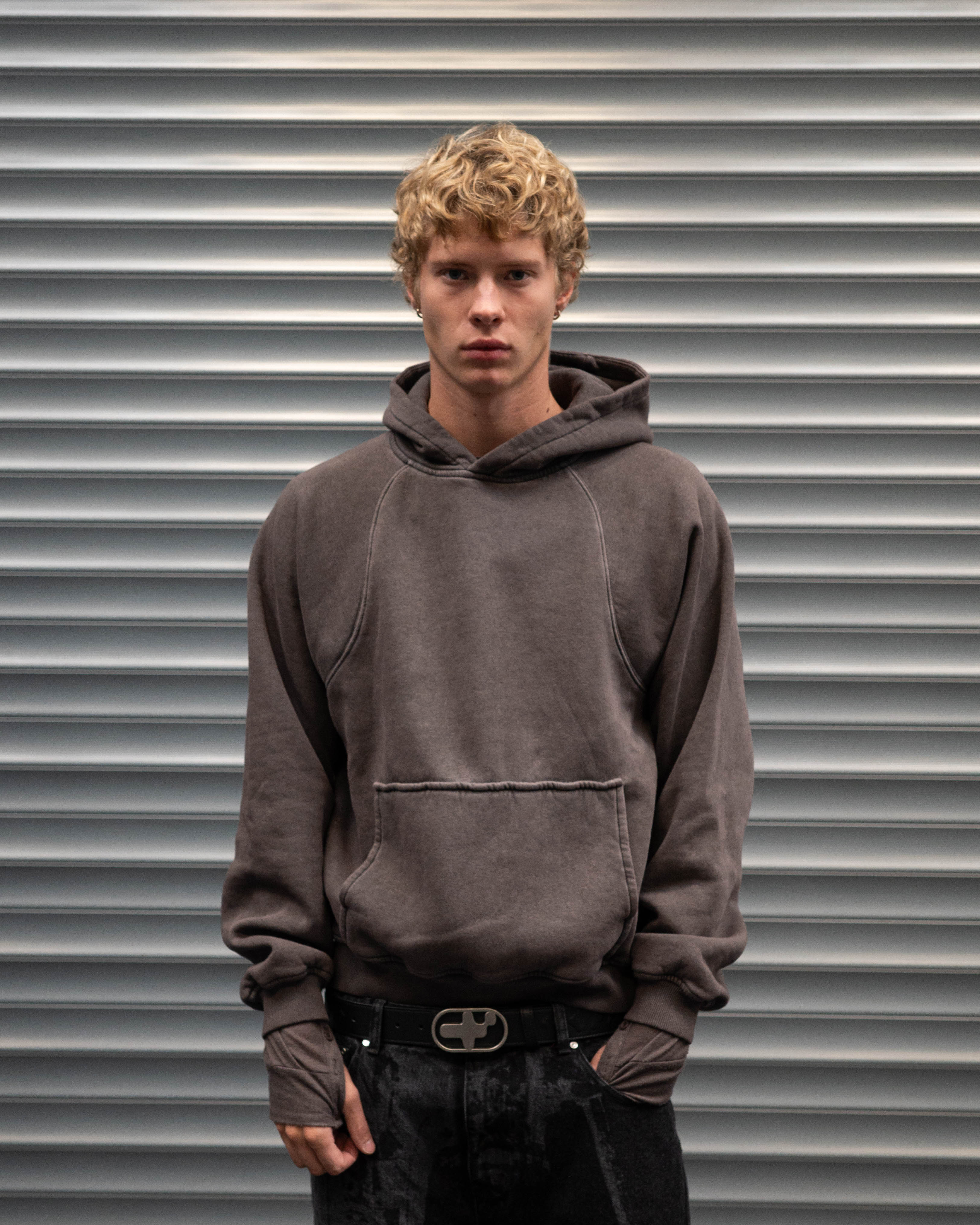 Vintage Baselayer Hoodie X 140F - Coal - Image 3