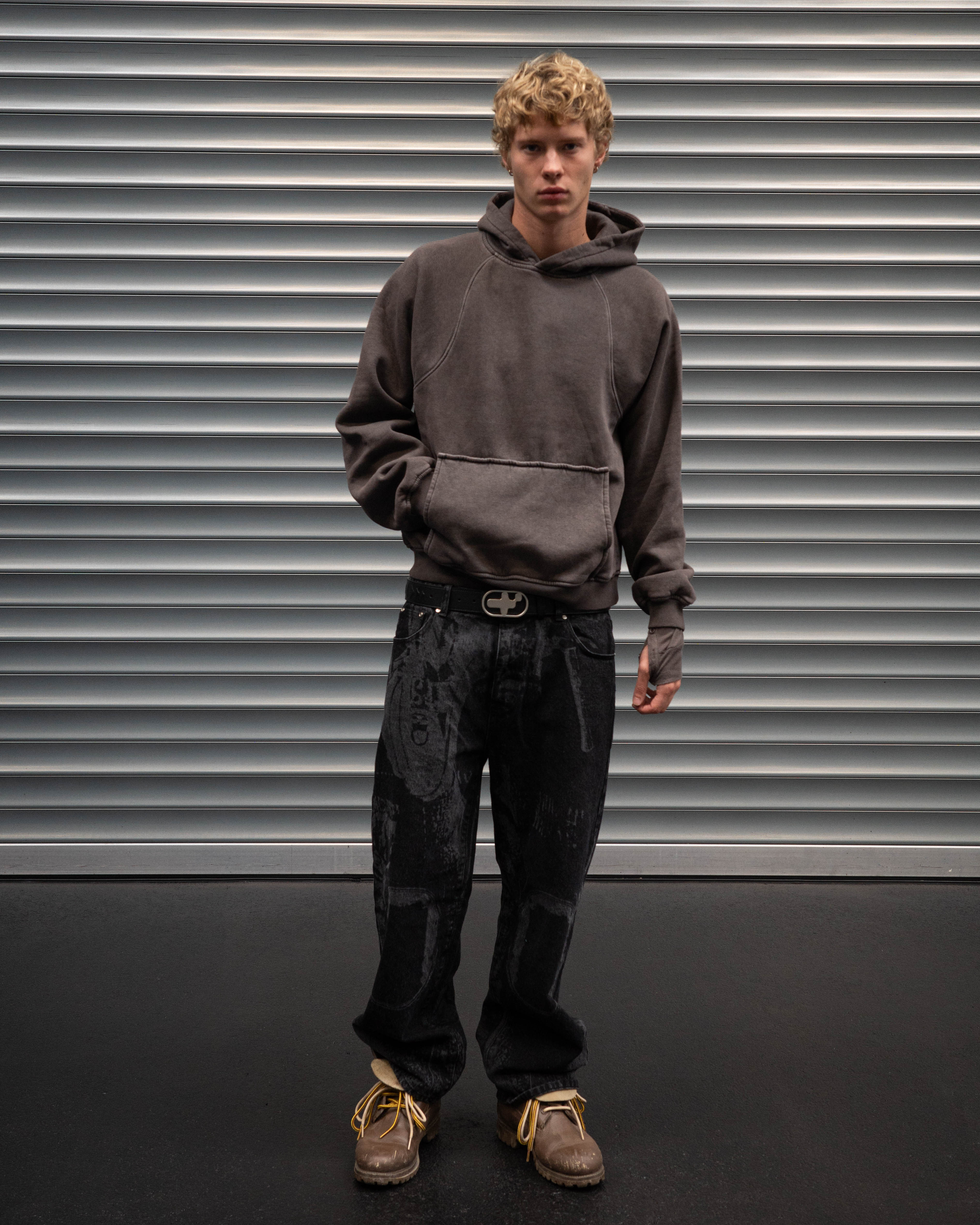 Vintage Baselayer Hoodie X 140F - Coal - Image 7